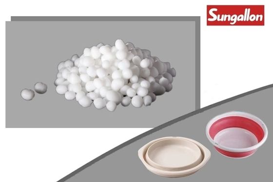 TPE Granules Thermoplastic Elastomer Material Portable Foldable Bucket Easily Molded Shaped