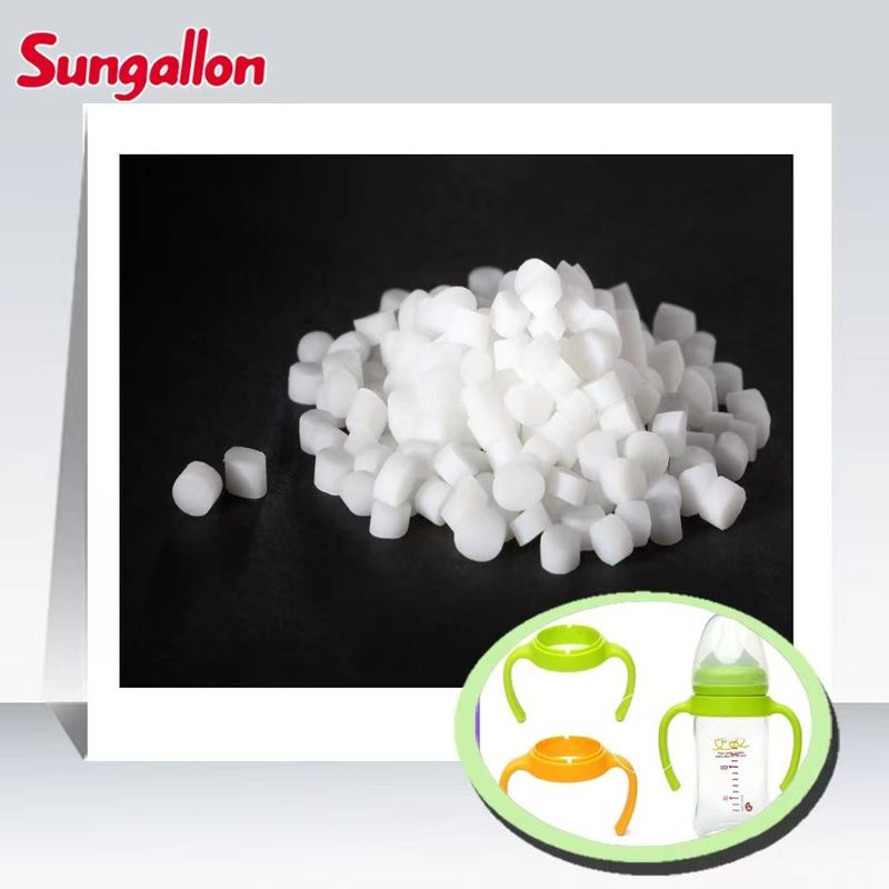 Safety Soft TPE Elastomer Material Granules Translucent Opaque Color