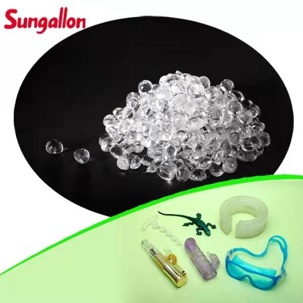 ISO9001 Clear Thermo Plastic Rubber Material TPE Elastomer Material SEBS 35 Shore A Hardness