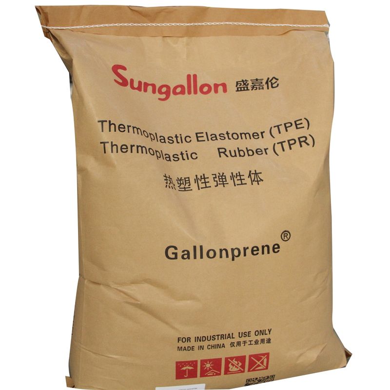 White Pellets Recycled TPE Elastomer Material 80A Hardness 100% Recyclable Injection TPE SEBS Material
