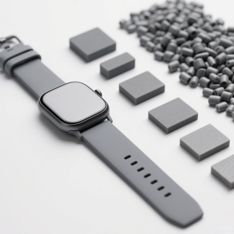 Customizable TPE Material TPR Granules Easy Coloring Scratch Resistant Watch Straps